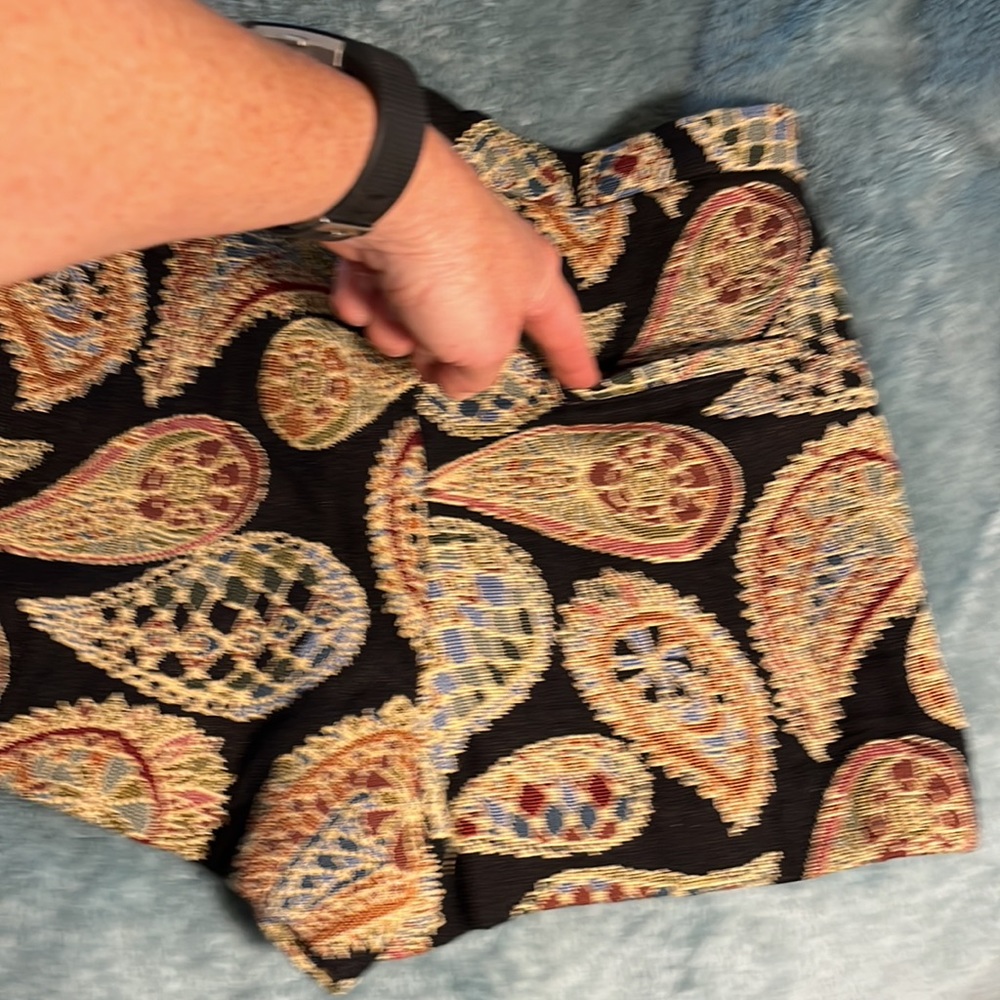 ZARA Trafaluc Collection Woven Tapestry Shorts Boho Retro Shorts  XS - Picture 6 of 11